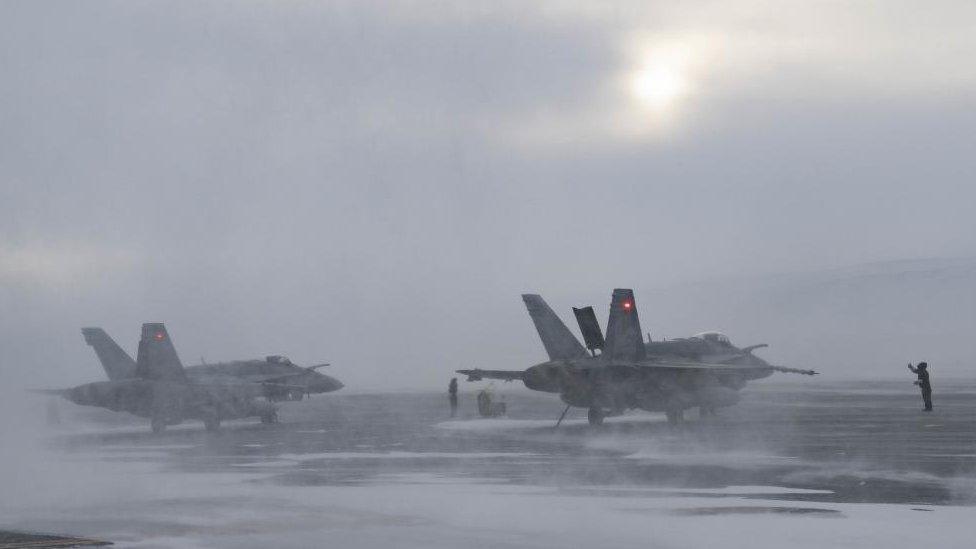 Canadian jets in the Arctic