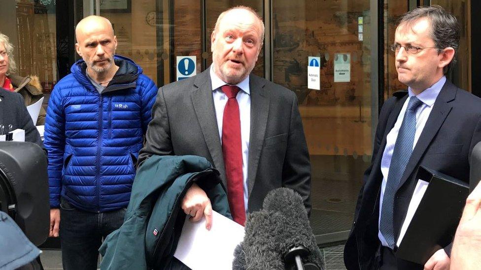 Alan Bates in 2019 after winning his case against the Post Office