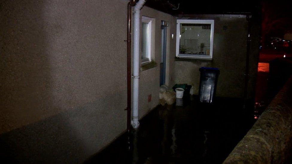 Flooding in Canal Road, Inverurie