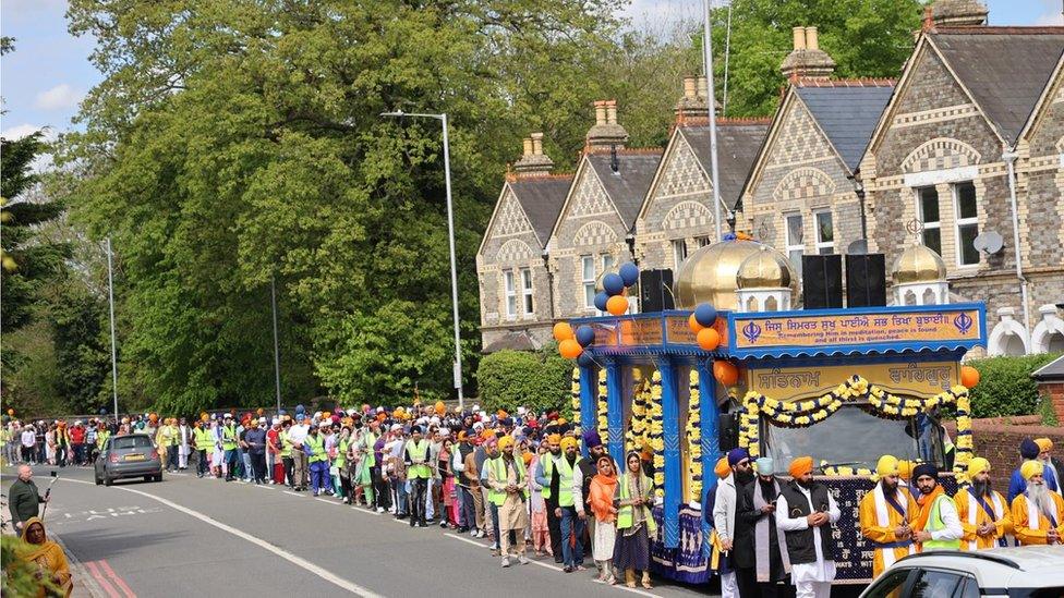 Nagar Kirtan parade in Reading 2024