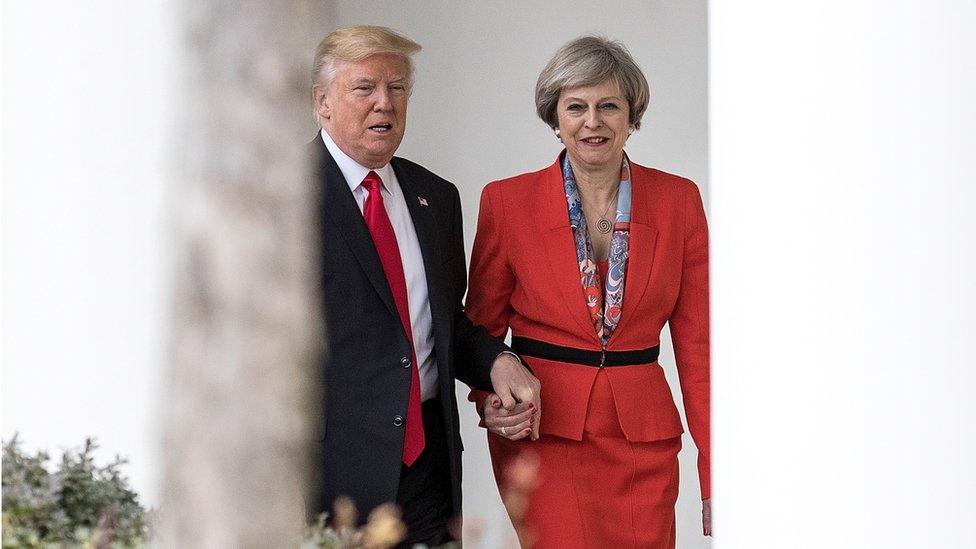 Donald Trump and Theresa May