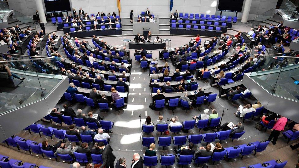 German deputies debate at German parliament on the withdrawal of troops from Turkey's Incirlik base near the Syrian border, on June 21, 2017 in Berlin