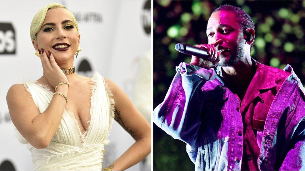 Lady Gaga and Kendrick Lamar