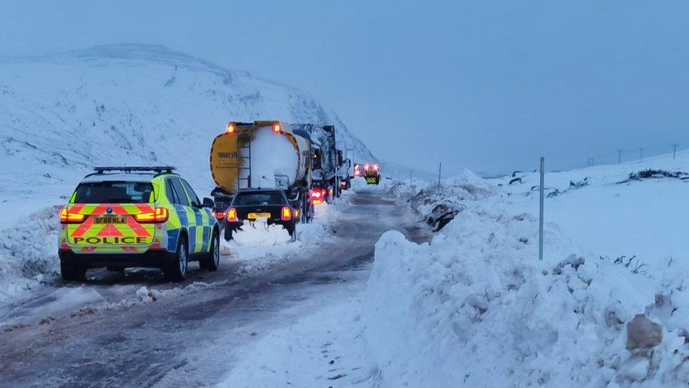 Scene on A835