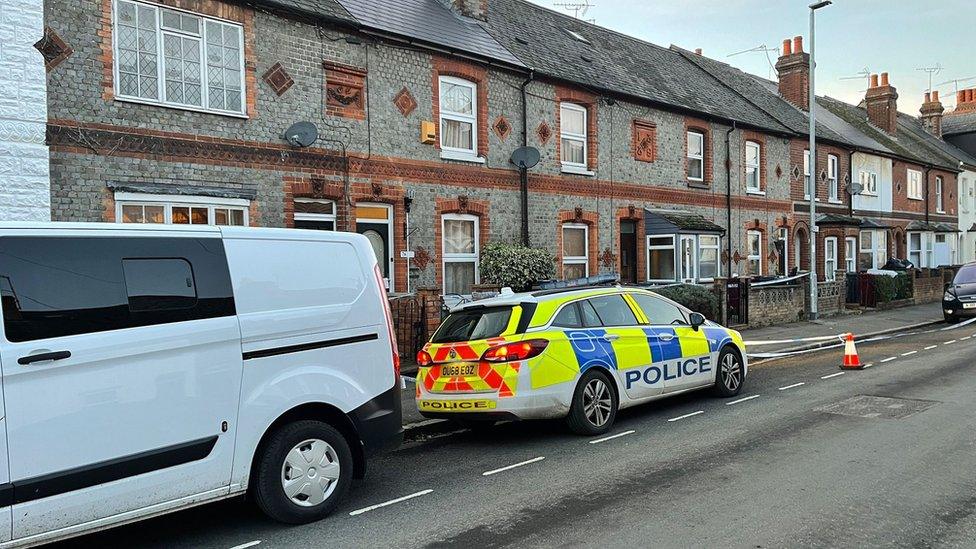 Police were called after the man's body was found in a property in Elgar Road