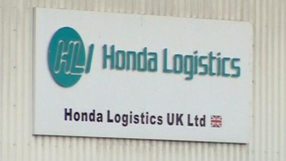 Honda Logistics sign