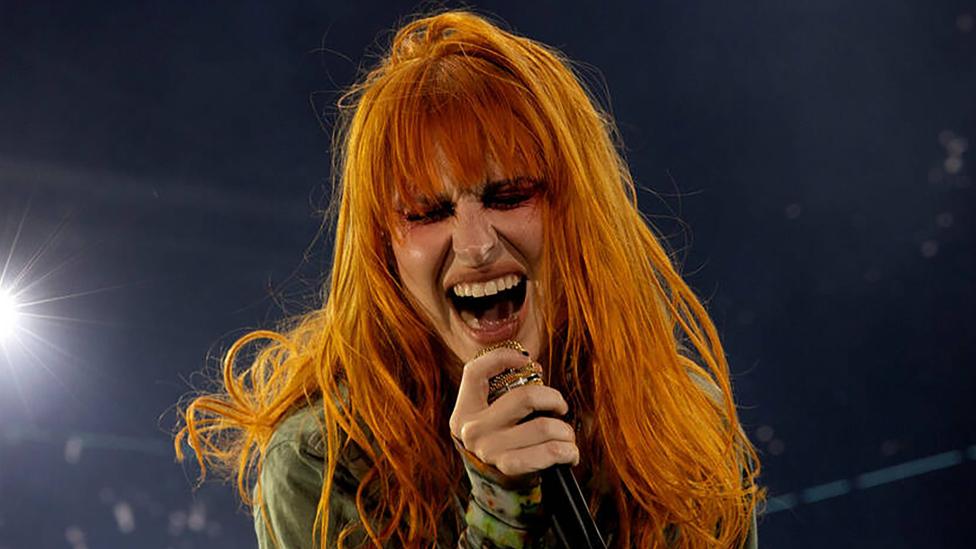 Paramore singer Hayley Williams performs during When We Were Young music festival at the Las Vegas Festival Grounds on Oct. 23, 2022, in Las Vegas. She abruptly stopped a concert this week in Canada to break up a fight in the crowd