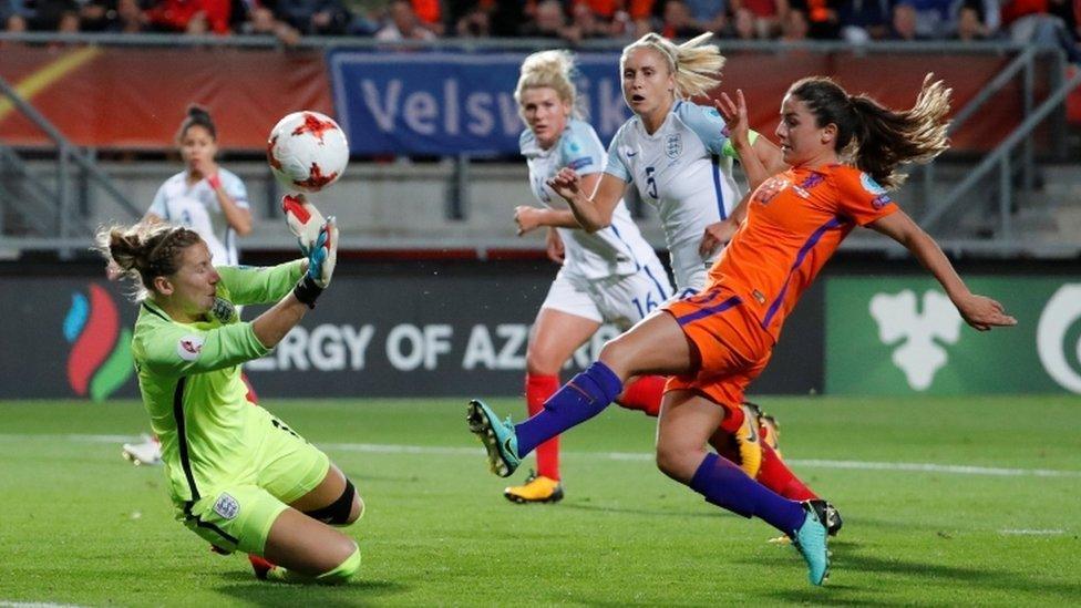 Danielle van de Donk scores their second goal