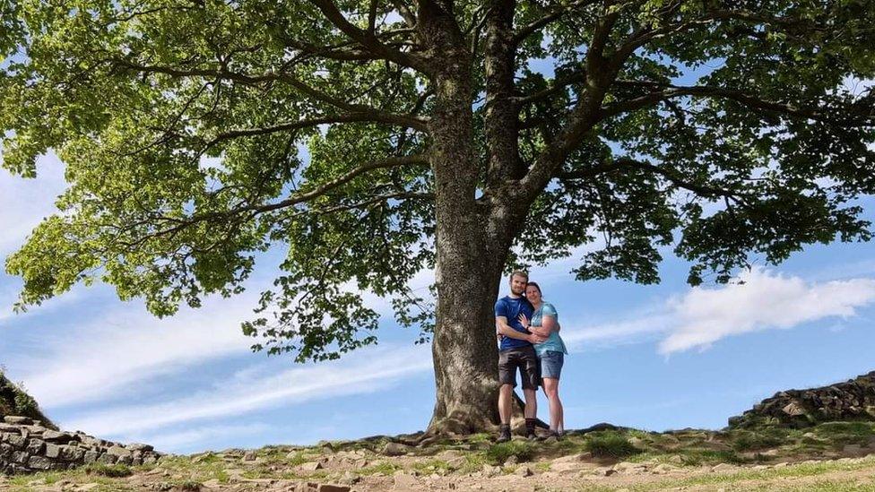 Rosie Lamb and her husband