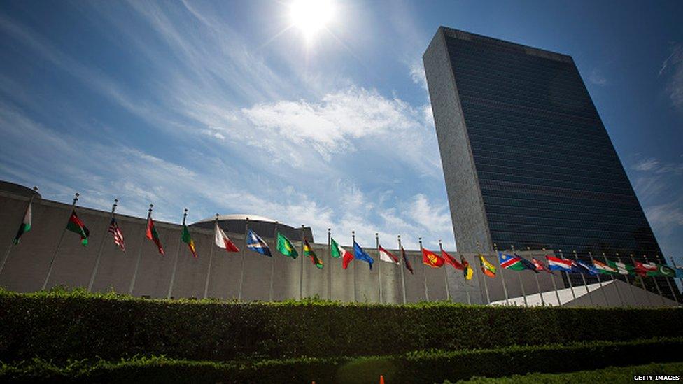 UN Building in New York August 2015