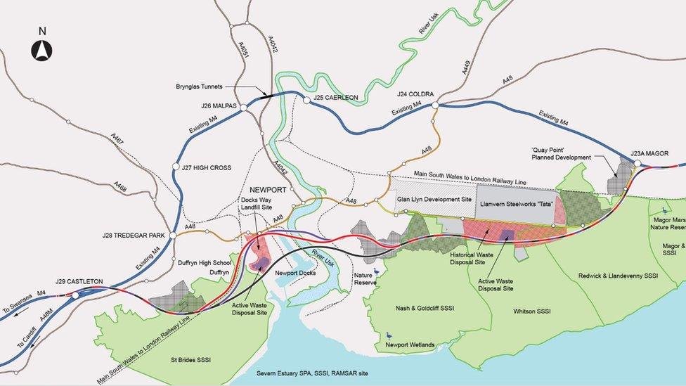 M4 relief road suggested routes