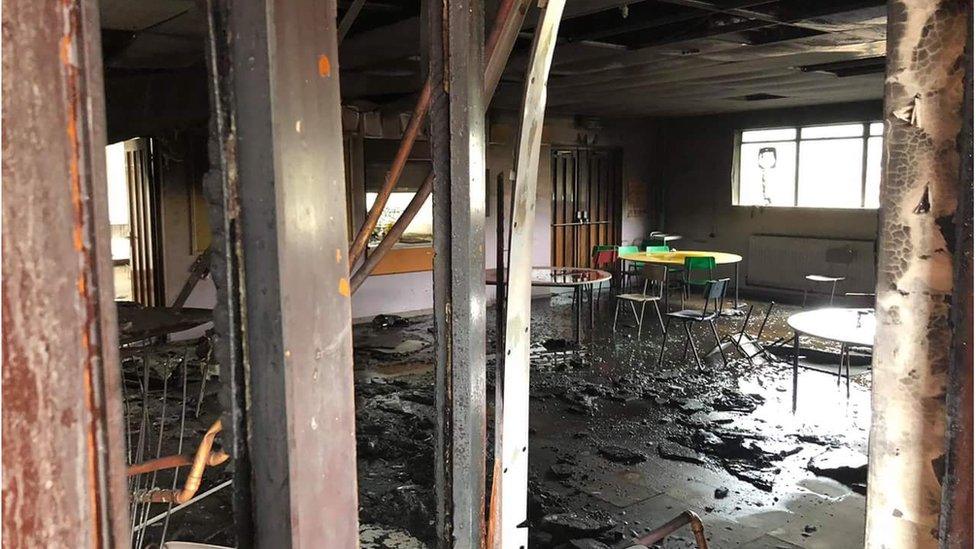 arson at ebrington school