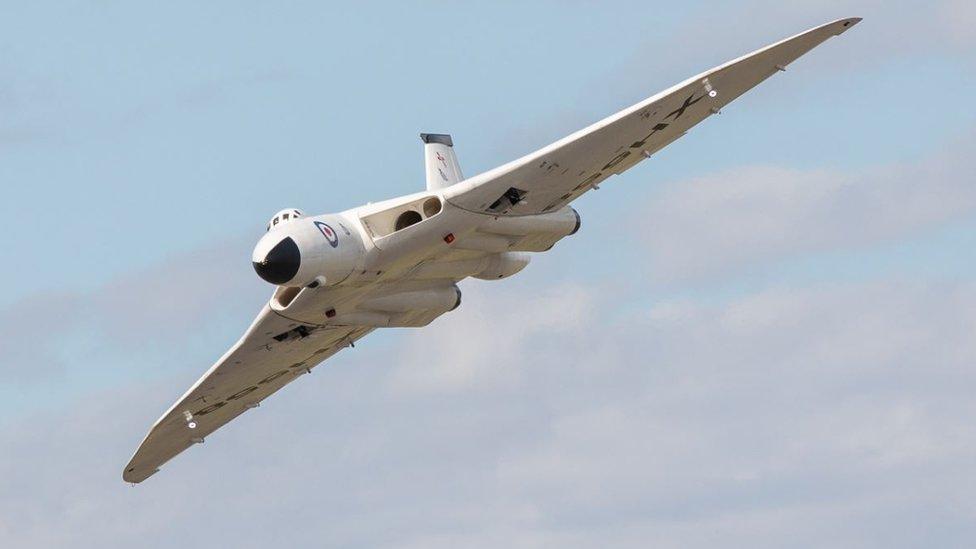 Model of a Vulcan bomber