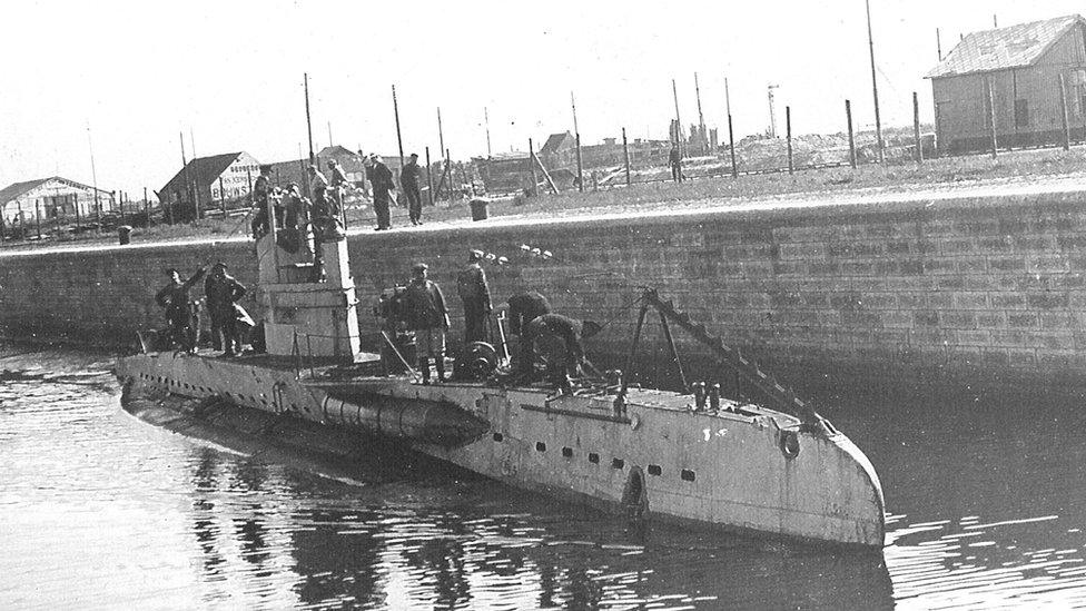 File pic of German UB-II class submarine from World War One