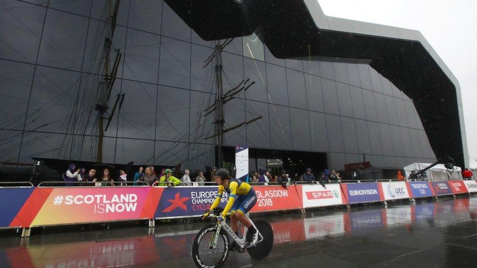 Ukraine's Valeviya Kononenko competes in the Women's Time Trial