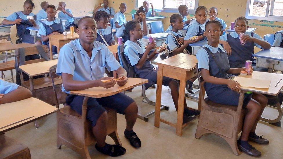 Pupils in a classroom