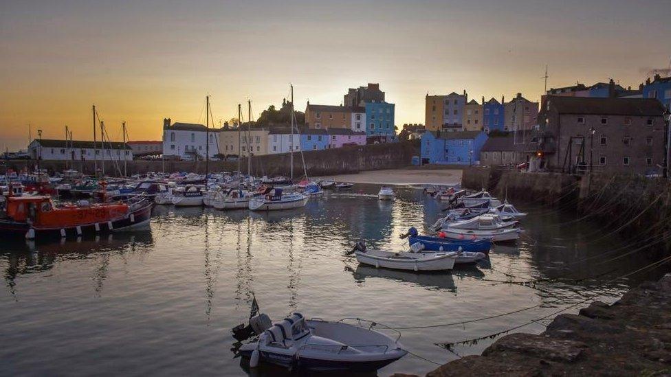 Sunrise in Tenby