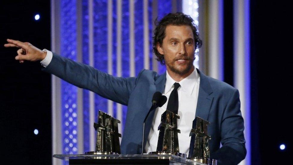 Actor Matthew McConaughey (06 November 2016)