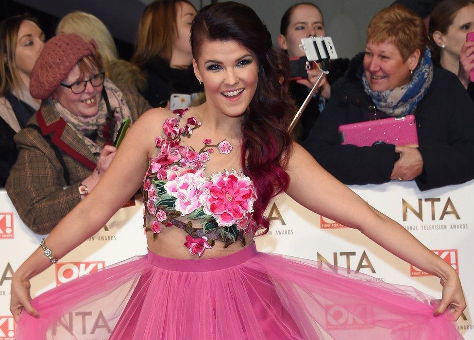 Saara Aalto at the National Television Awards