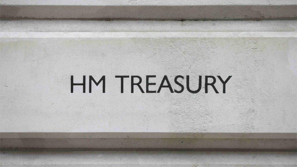 Treasury sign