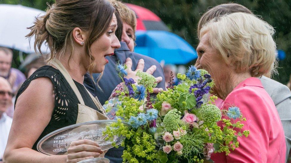 Candice Brown and Mary Berry