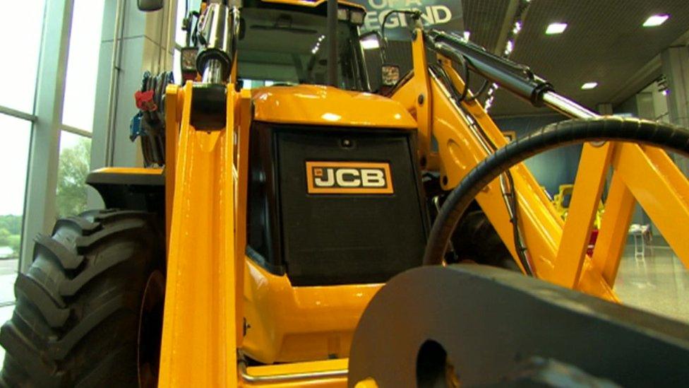 A JCB digger