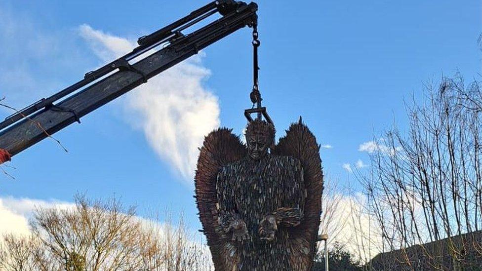 Knife Angel sculpture