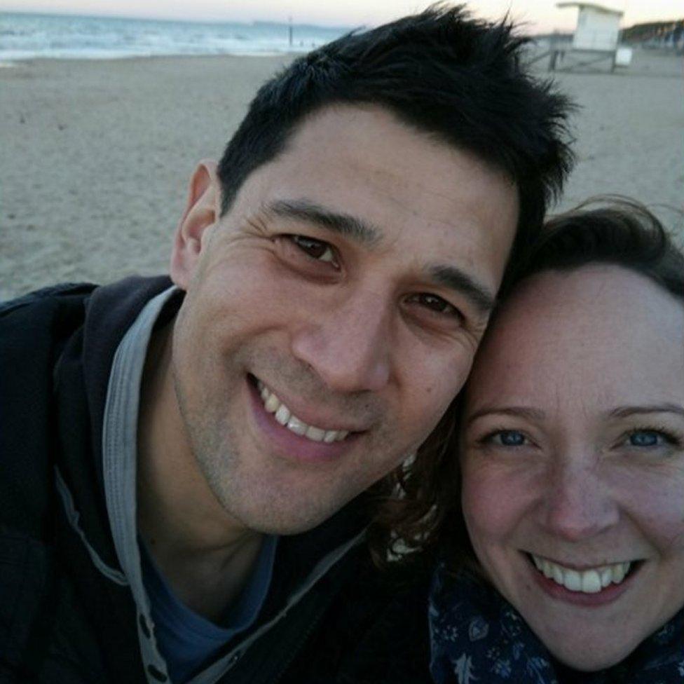 Erin Thomas Wong and her husband Dom