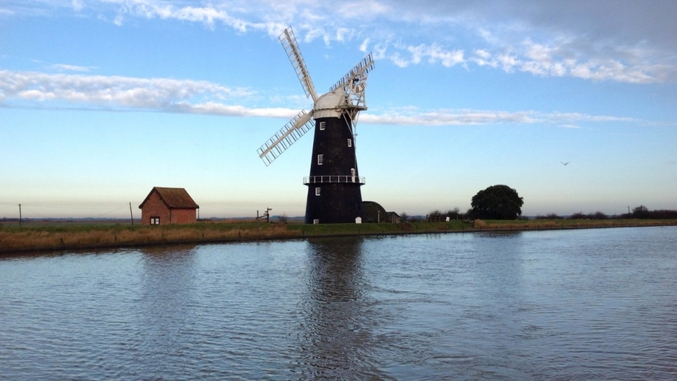 Broads scene near Great Yarmouth