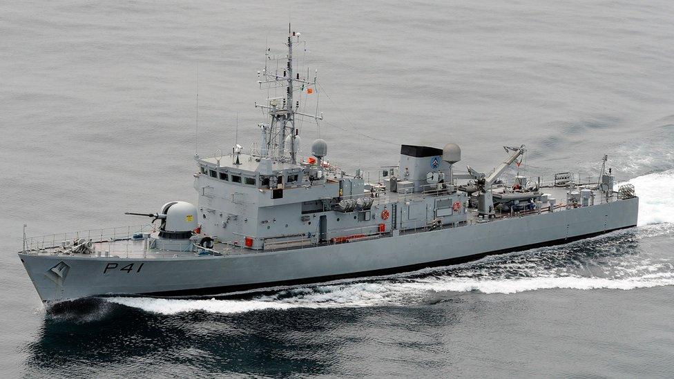 Irish Naval ship the LÉ Orla