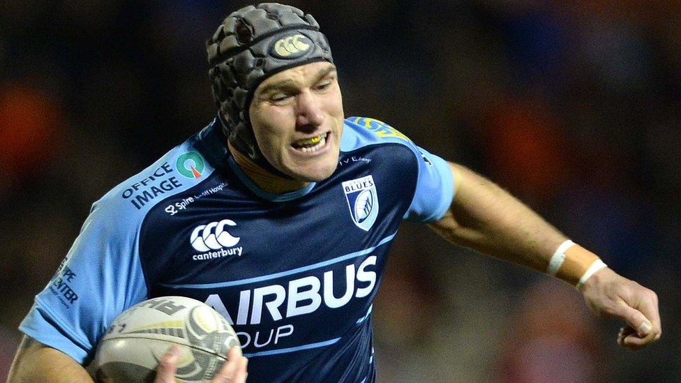 Cardiff Blues win Tom James