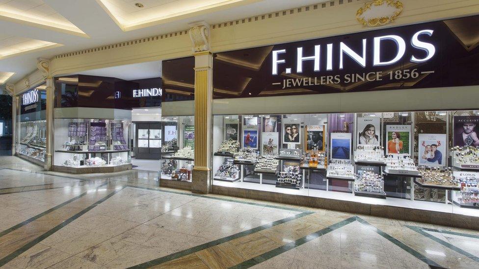 F Hinds store in the Trafford Centre