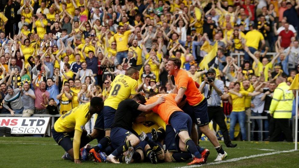 Players celebrating