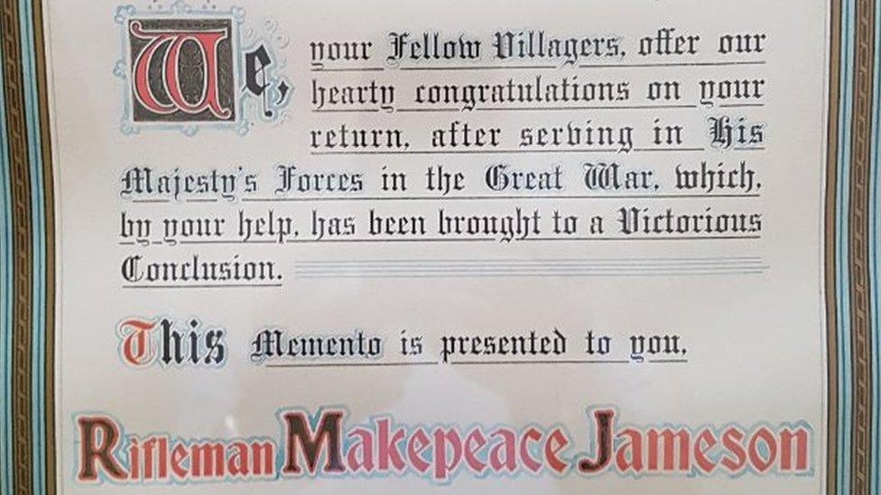 Makepeace's certificate