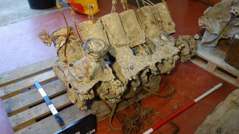 Dredged military aircraft engine