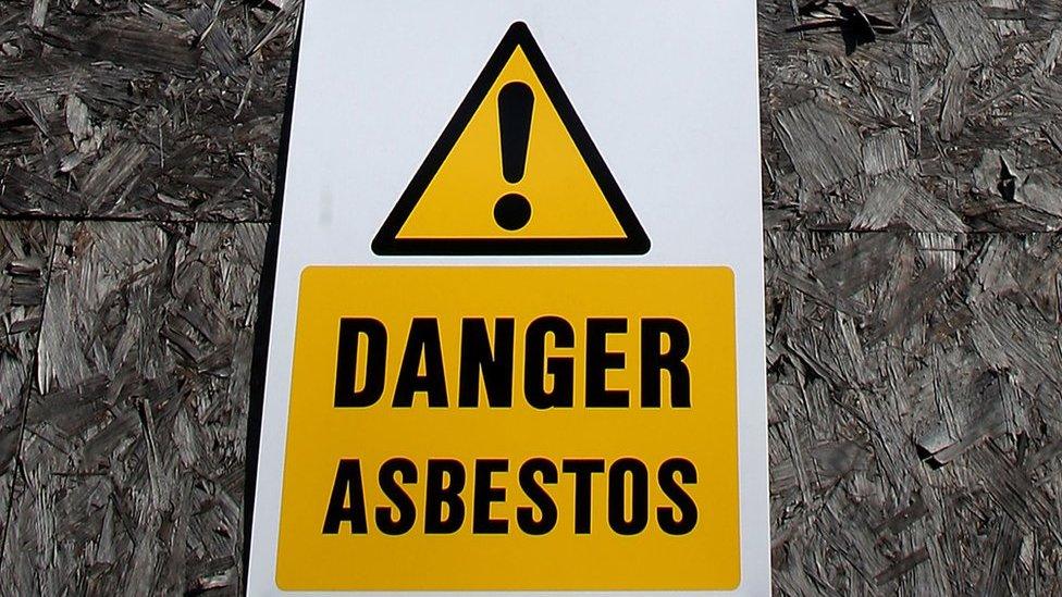 Danger Asbestos sign