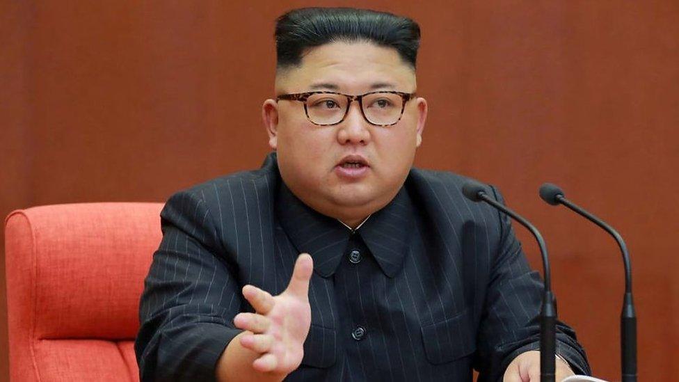 Profile shot of Kim Jong-un