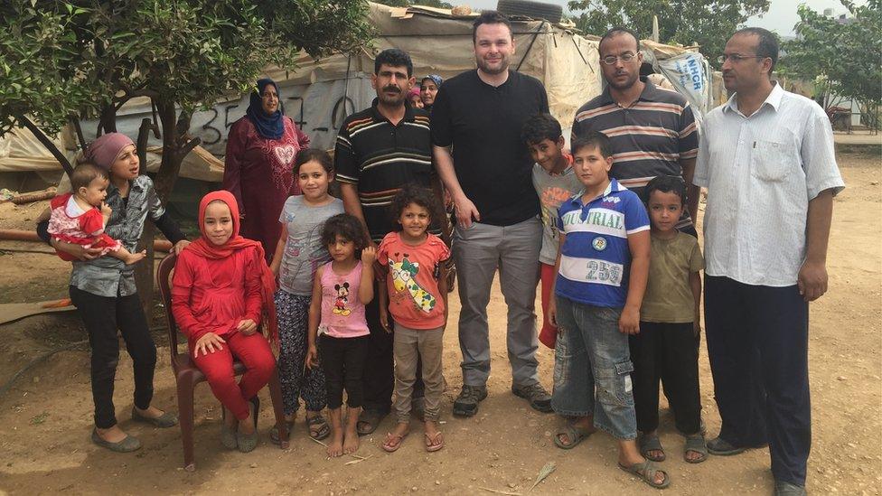 Reporter Declan Lawn travelled to Lebanon to meet Syrian refugees