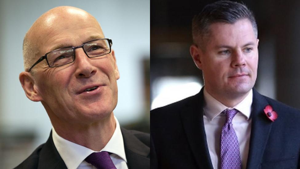 John Swinney and Derek Mackay