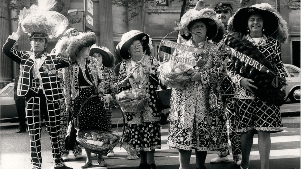 The Pearlies Harvest Festival at St. Martins-in-the-fields 1969