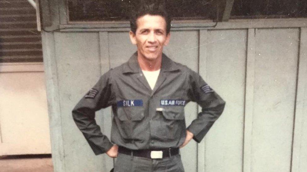 Photo of Laurence Dunn, when he was serving in the US Air Force