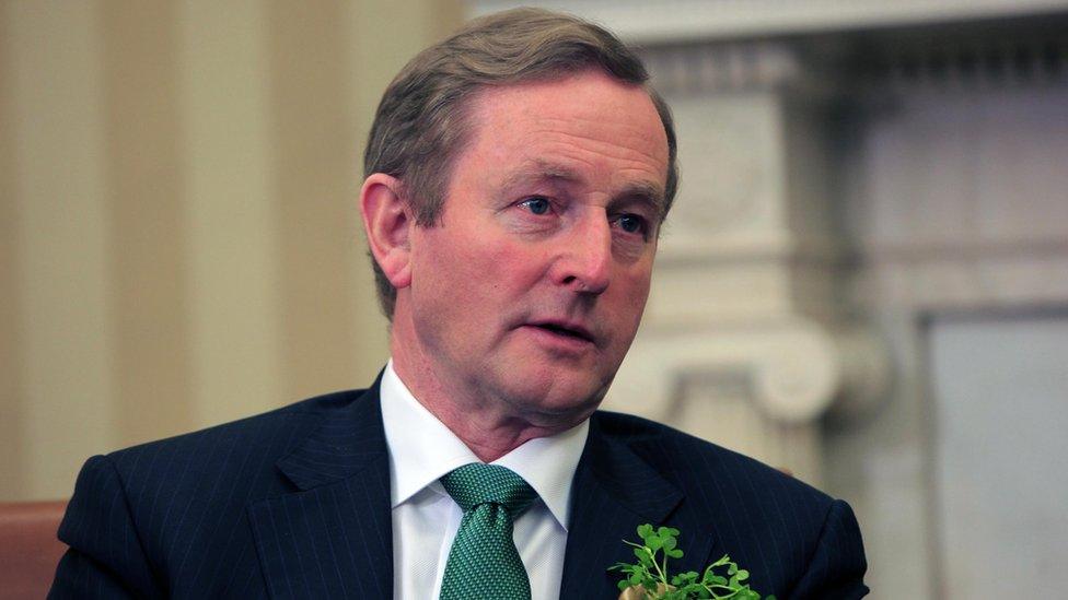 Enda Kenny speaks in the Oval Office March 17, 2015 in Washington