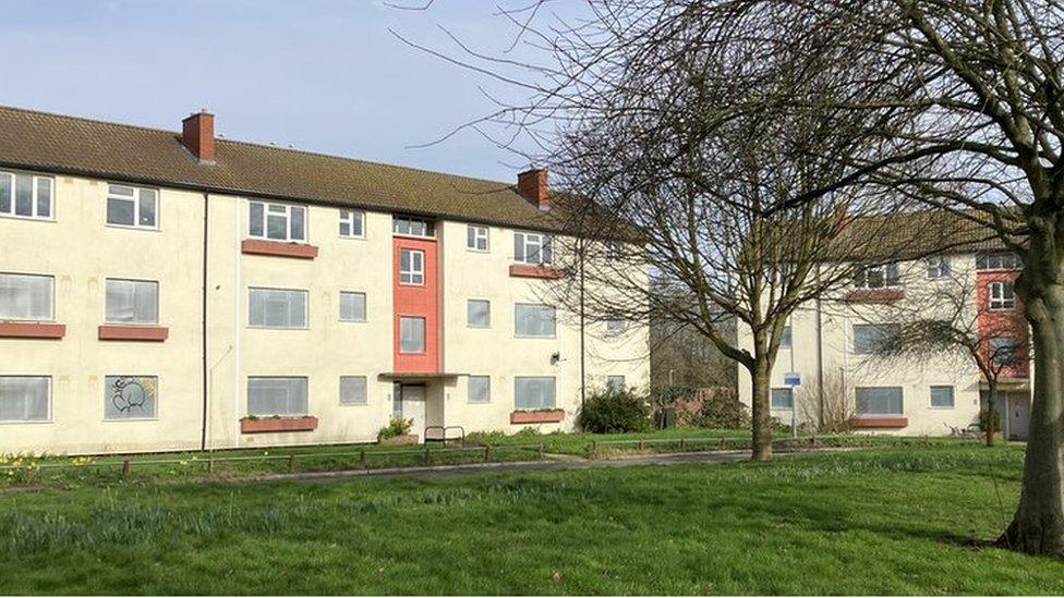 A block of flats earmarked for demolition at Fanshawe Road in Cambridge