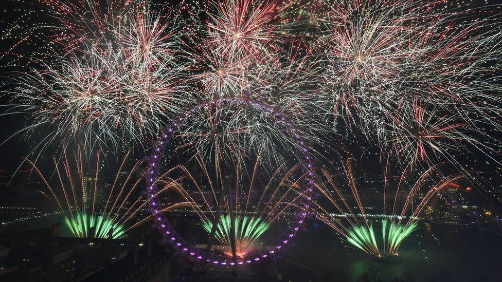 Fireworks in London