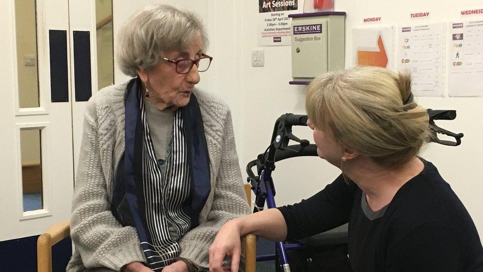 Shona Robison in Erskine nursing home