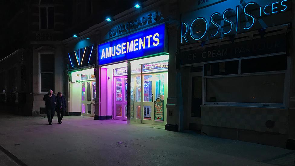 An amusement arcade in West Dorset