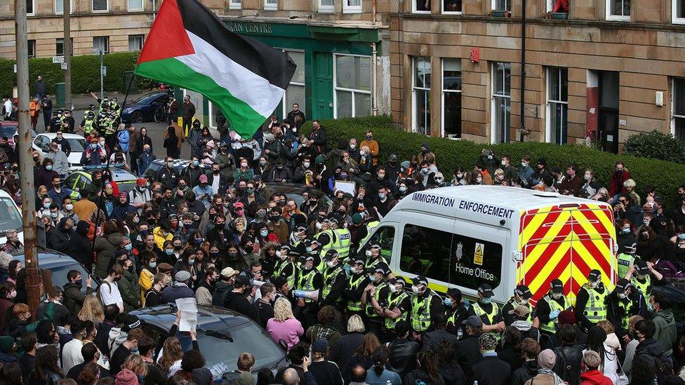 Kenmure Street protest