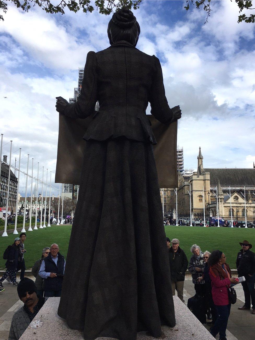 Gillian Wearing's statue of Millicent Fawcett