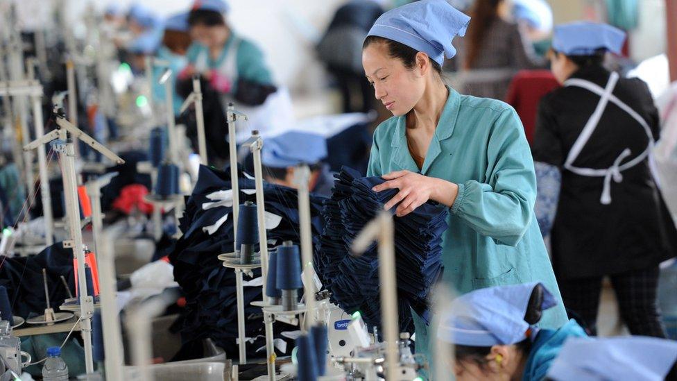 Chinese factory worker