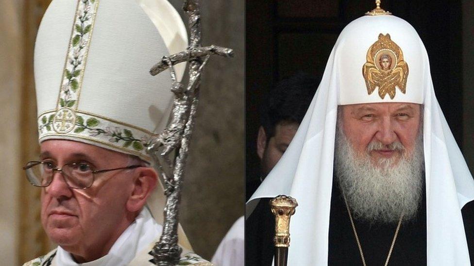 Pope Francis and Patriarch Kirill